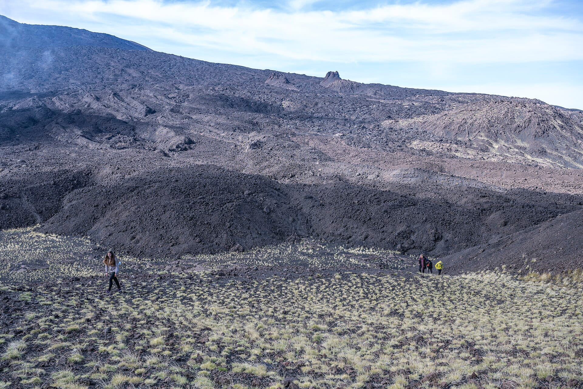 Mount Etna volcanic landscape above eastern Sicily